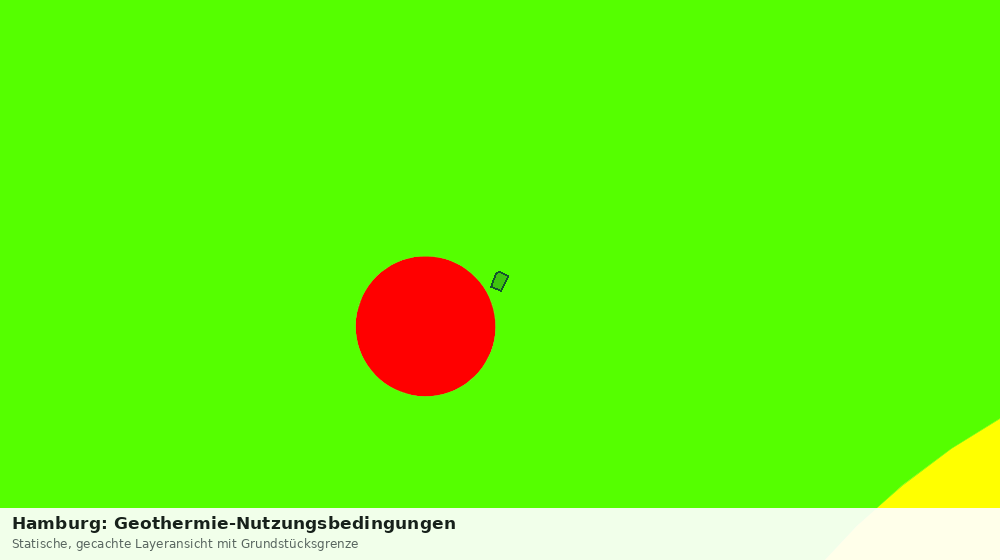 Statische Kartenansicht: Hamburg: Geothermie-Nutzungsbedingungen