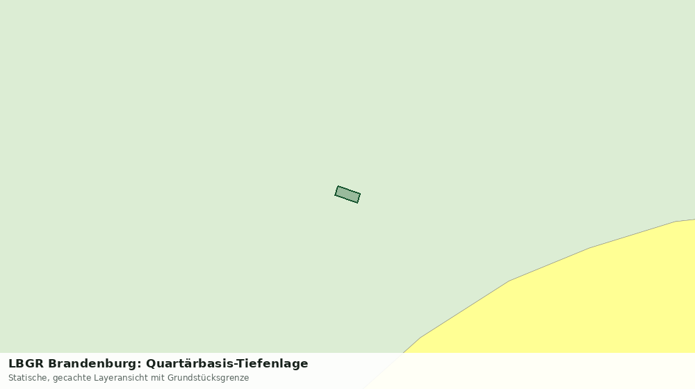 Statische Kartenansicht: LBGR Brandenburg: Quartärbasis-Tiefenlage