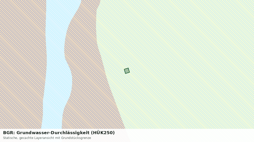 Statische Kartenansicht: BGR: Grundwasser-Durchlässigkeit (HÜK250)