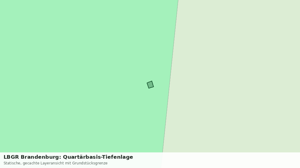 Statische Kartenansicht: LBGR Brandenburg: Quartärbasis-Tiefenlage
