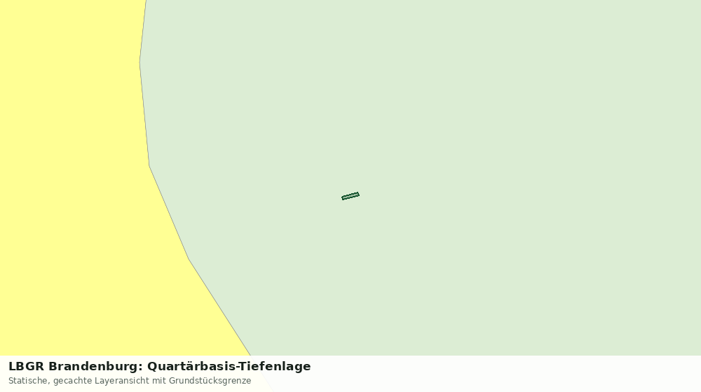 Statische Kartenansicht: LBGR Brandenburg: Quartärbasis-Tiefenlage