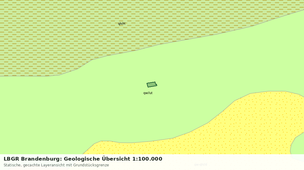 Statische Kartenansicht: LBGR Brandenburg: Geologische Übersicht 1:100.000
