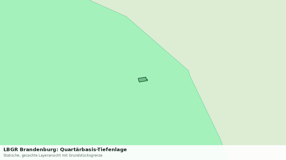 Statische Kartenansicht: LBGR Brandenburg: Quartärbasis-Tiefenlage