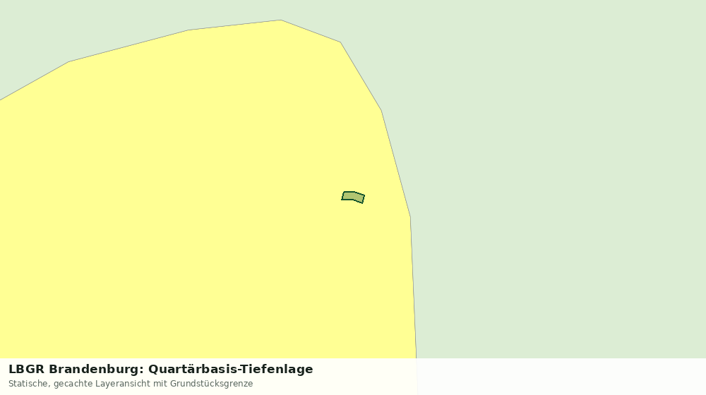 Statische Kartenansicht: LBGR Brandenburg: Quartärbasis-Tiefenlage