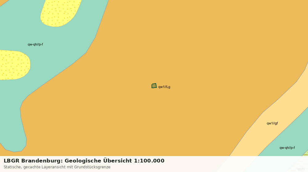 Statische Kartenansicht: LBGR Brandenburg: Geologische Übersicht 1:100.000