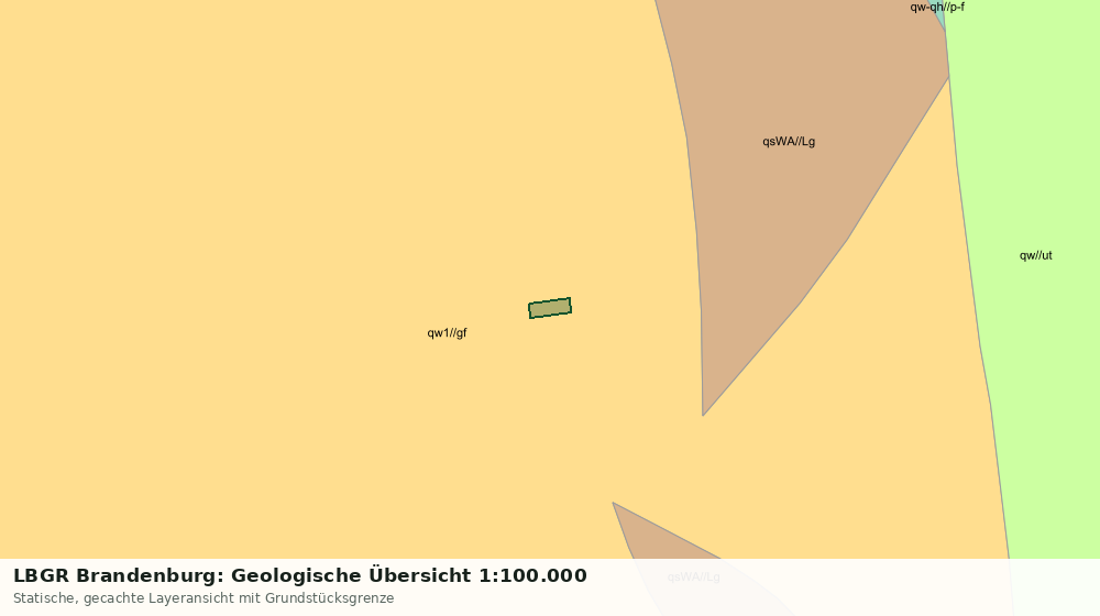 Statische Kartenansicht: LBGR Brandenburg: Geologische Übersicht 1:100.000