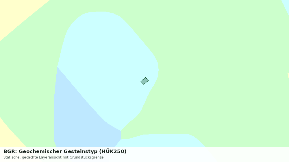 Statische Kartenansicht: BGR: Geochemischer Gesteinstyp (HÜK250)