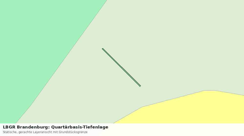 Statische Kartenansicht: LBGR Brandenburg: Quartärbasis-Tiefenlage