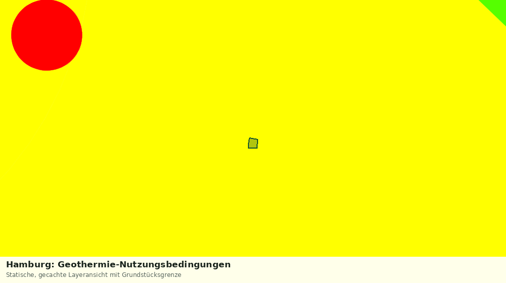 Statische Kartenansicht: Hamburg: Geothermie-Nutzungsbedingungen