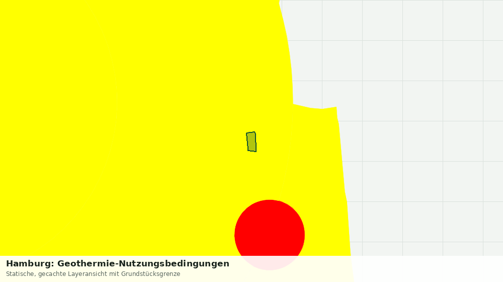 Statische Kartenansicht: Hamburg: Geothermie-Nutzungsbedingungen