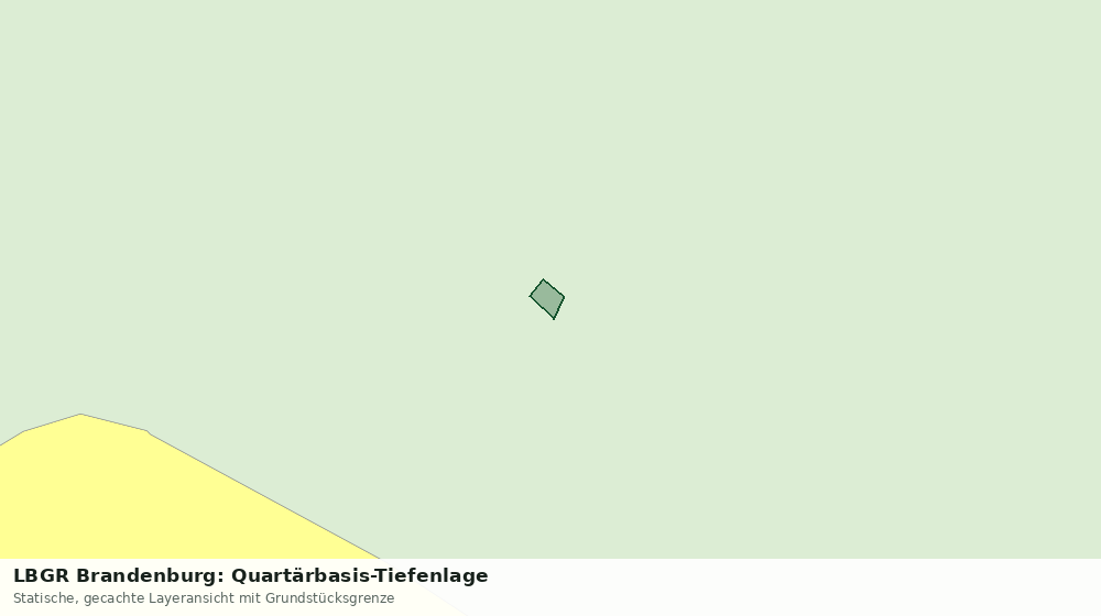 Statische Kartenansicht: LBGR Brandenburg: Quartärbasis-Tiefenlage