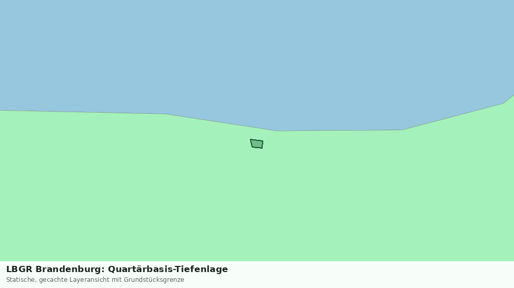 Statische Kartenansicht: LBGR Brandenburg: Quartärbasis-Tiefenlage