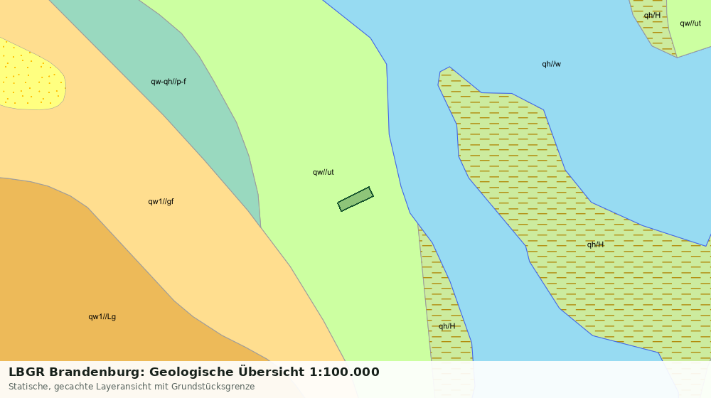 Statische Kartenansicht: LBGR Brandenburg: Geologische Übersicht 1:100.000