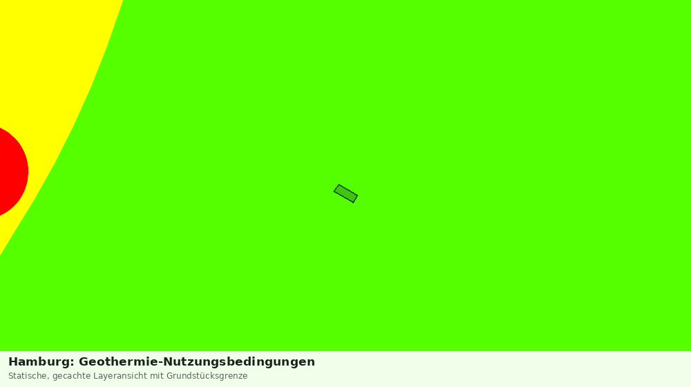 Statische Kartenansicht: Hamburg: Geothermie-Nutzungsbedingungen