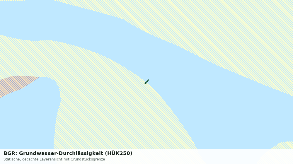 Statische Kartenansicht: BGR: Grundwasser-Durchlässigkeit (HÜK250)