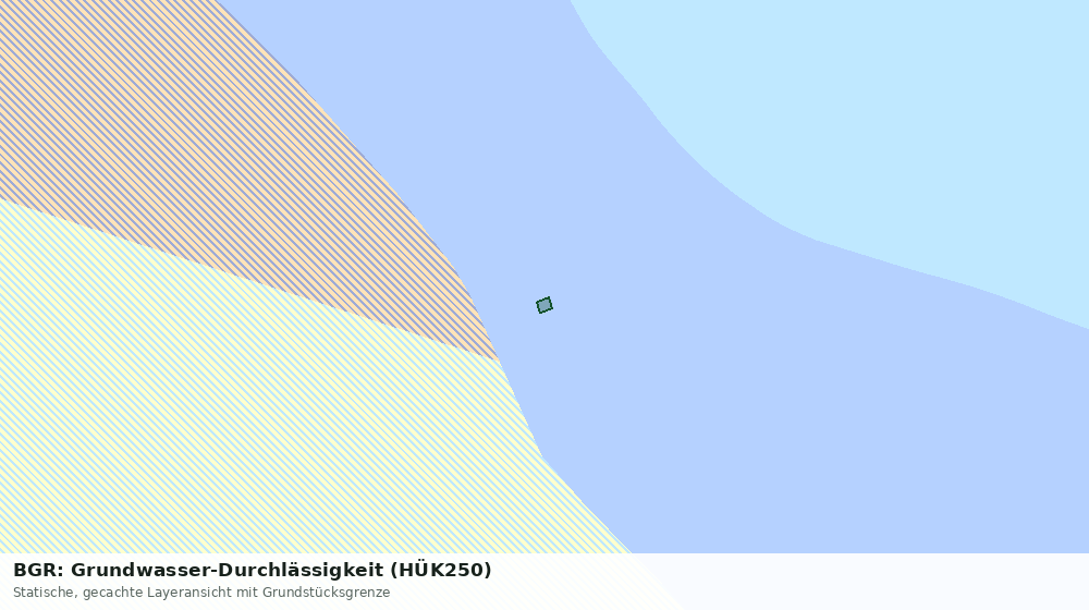 Statische Kartenansicht: BGR: Grundwasser-Durchlässigkeit (HÜK250)