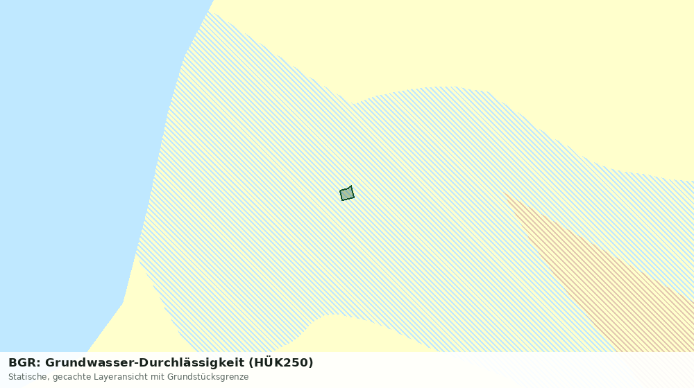 Statische Kartenansicht: BGR: Grundwasser-Durchlässigkeit (HÜK250)
