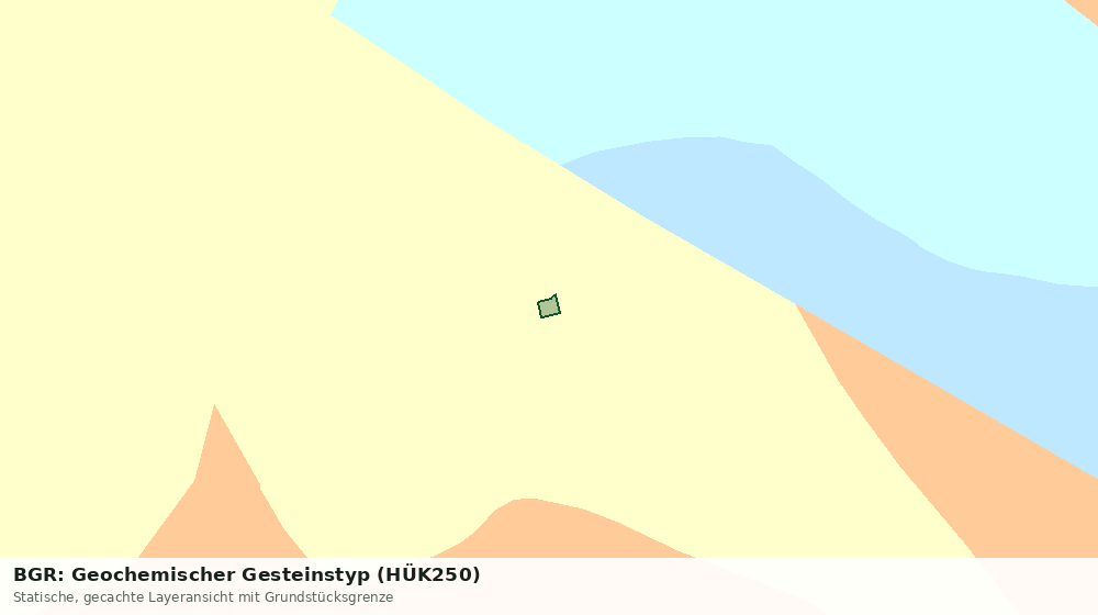 Statische Kartenansicht: BGR: Geochemischer Gesteinstyp (HÜK250)