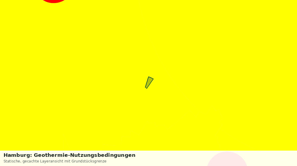 Statische Kartenansicht: Hamburg: Geothermie-Nutzungsbedingungen