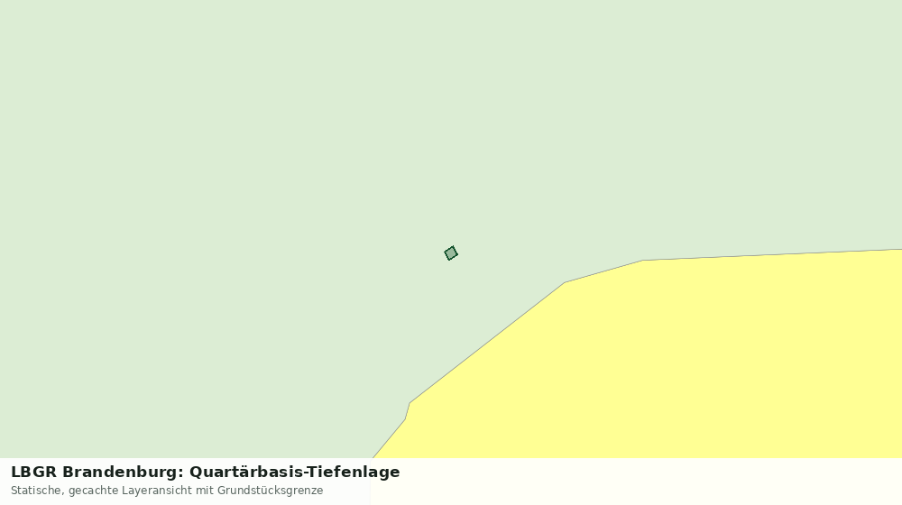 Statische Kartenansicht: LBGR Brandenburg: Quartärbasis-Tiefenlage