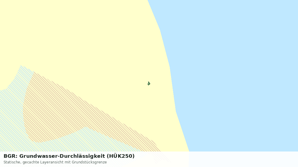 Statische Kartenansicht: BGR: Grundwasser-Durchlässigkeit (HÜK250)