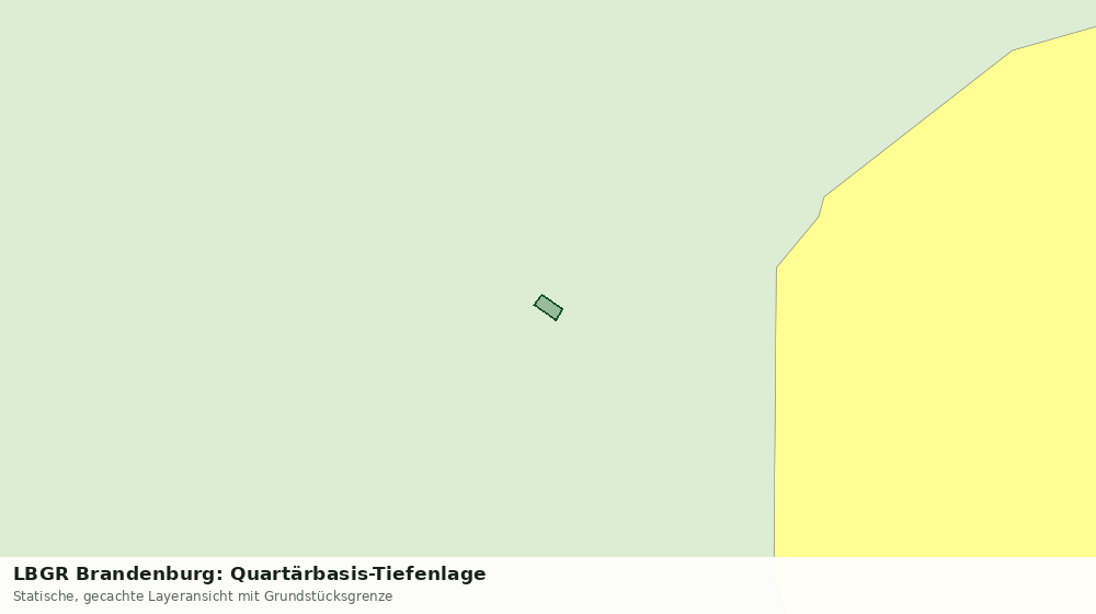 Statische Kartenansicht: LBGR Brandenburg: Quartärbasis-Tiefenlage