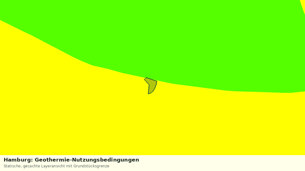 Statische Kartenansicht: Hamburg: Geothermie-Nutzungsbedingungen