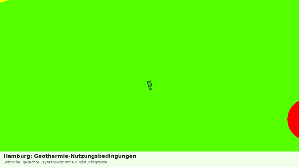 Statische Kartenansicht: Hamburg: Geothermie-Nutzungsbedingungen