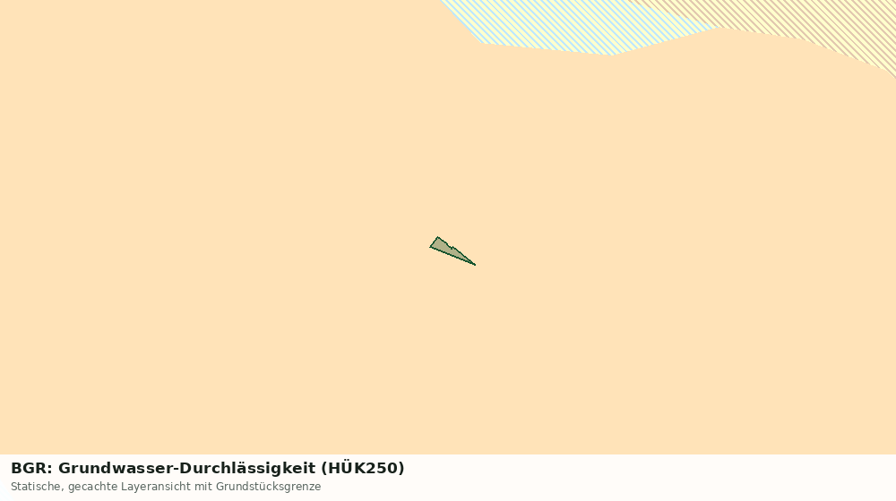 Statische Kartenansicht: BGR: Grundwasser-Durchlässigkeit (HÜK250)