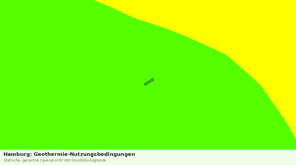 Statische Kartenansicht: Hamburg: Geothermie-Nutzungsbedingungen