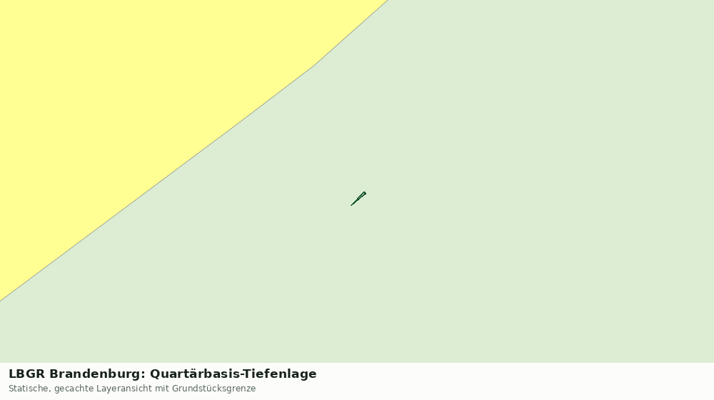 Statische Kartenansicht: LBGR Brandenburg: Quartärbasis-Tiefenlage