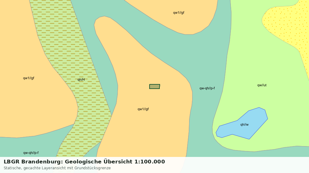 Statische Kartenansicht: LBGR Brandenburg: Geologische Übersicht 1:100.000