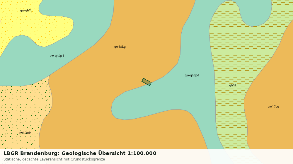 Statische Kartenansicht: LBGR Brandenburg: Geologische Übersicht 1:100.000