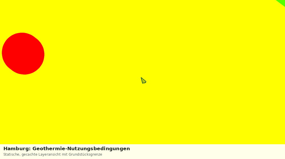 Statische Kartenansicht: Hamburg: Geothermie-Nutzungsbedingungen