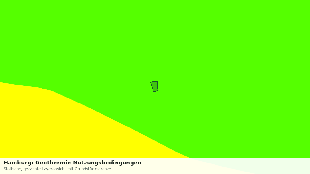 Statische Kartenansicht: Hamburg: Geothermie-Nutzungsbedingungen