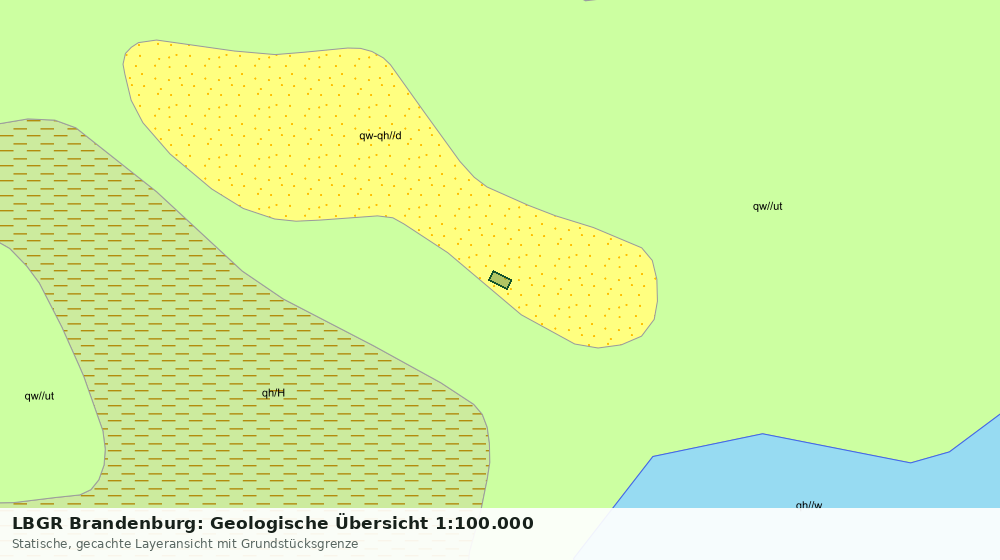 Statische Kartenansicht: LBGR Brandenburg: Geologische Übersicht 1:100.000