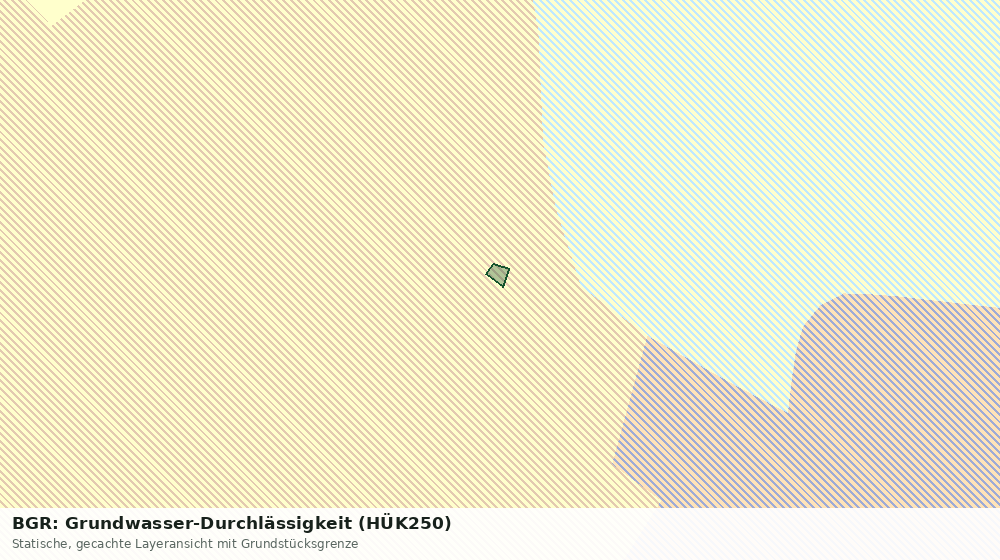 Statische Kartenansicht: BGR: Grundwasser-Durchlässigkeit (HÜK250)