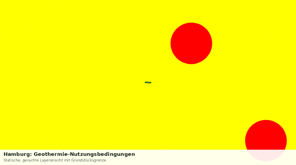 Statische Kartenansicht: Hamburg: Geothermie-Nutzungsbedingungen