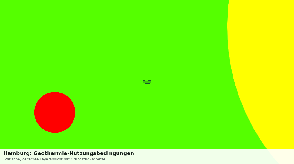 Statische Kartenansicht: Hamburg: Geothermie-Nutzungsbedingungen