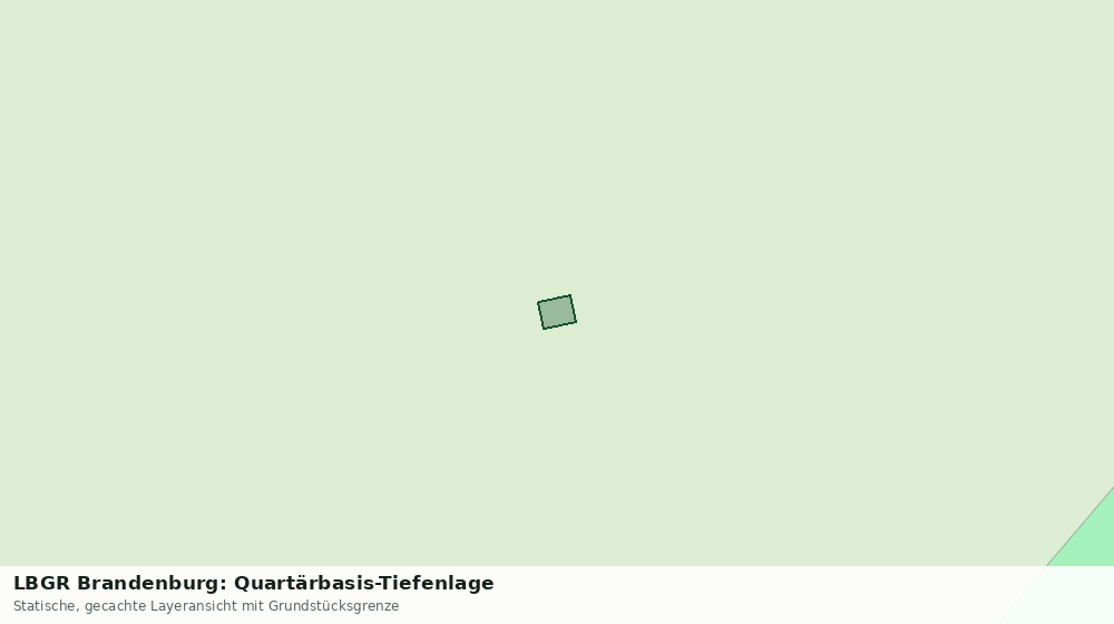 Statische Kartenansicht: LBGR Brandenburg: Quartärbasis-Tiefenlage