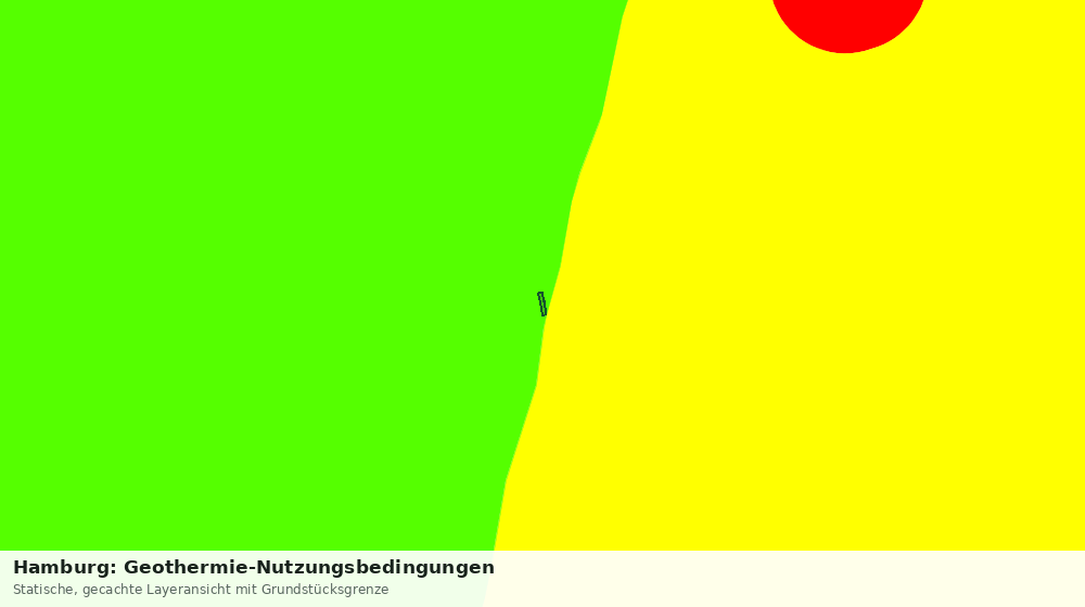 Statische Kartenansicht: Hamburg: Geothermie-Nutzungsbedingungen