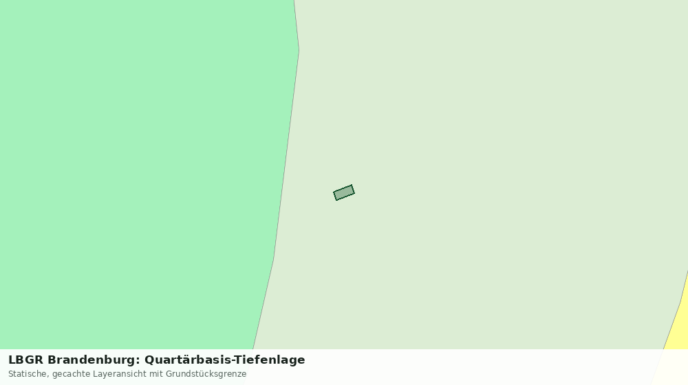 Statische Kartenansicht: LBGR Brandenburg: Quartärbasis-Tiefenlage