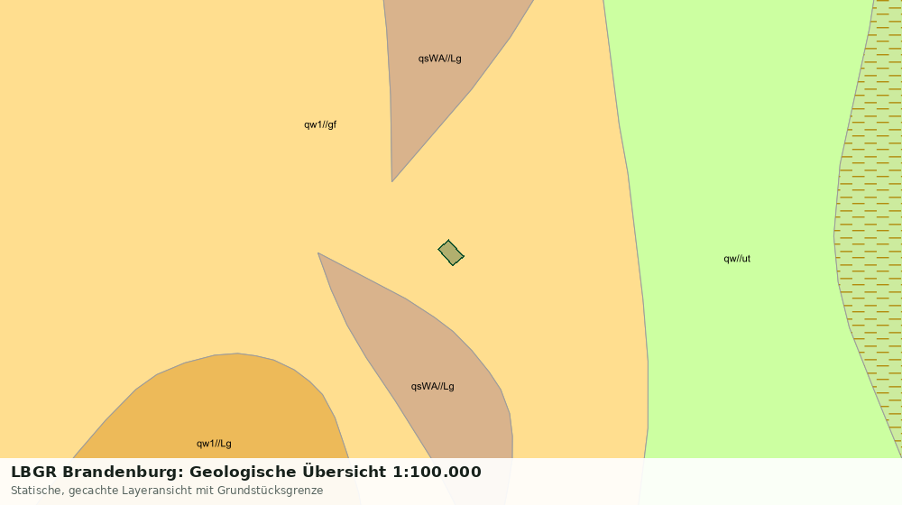 Statische Kartenansicht: LBGR Brandenburg: Geologische Übersicht 1:100.000