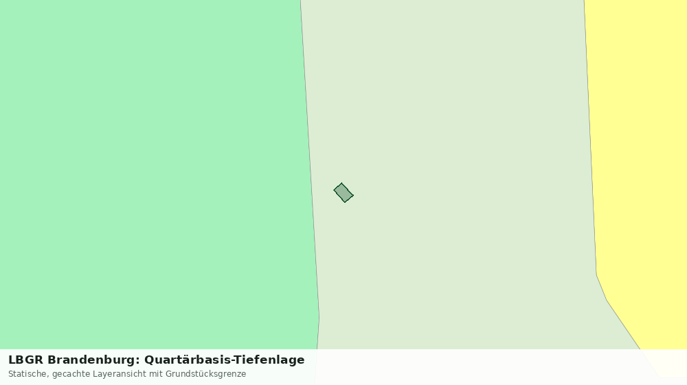 Statische Kartenansicht: LBGR Brandenburg: Quartärbasis-Tiefenlage