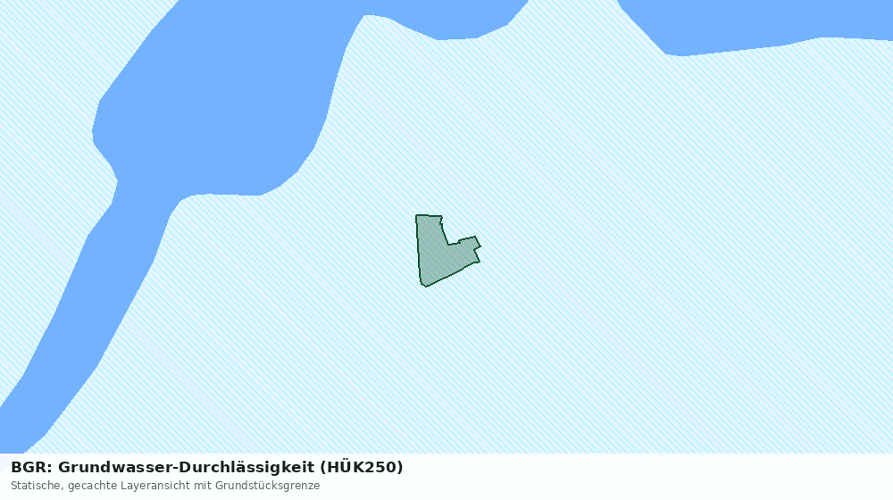 Statische Kartenansicht: BGR: Grundwasser-Durchlässigkeit (HÜK250)