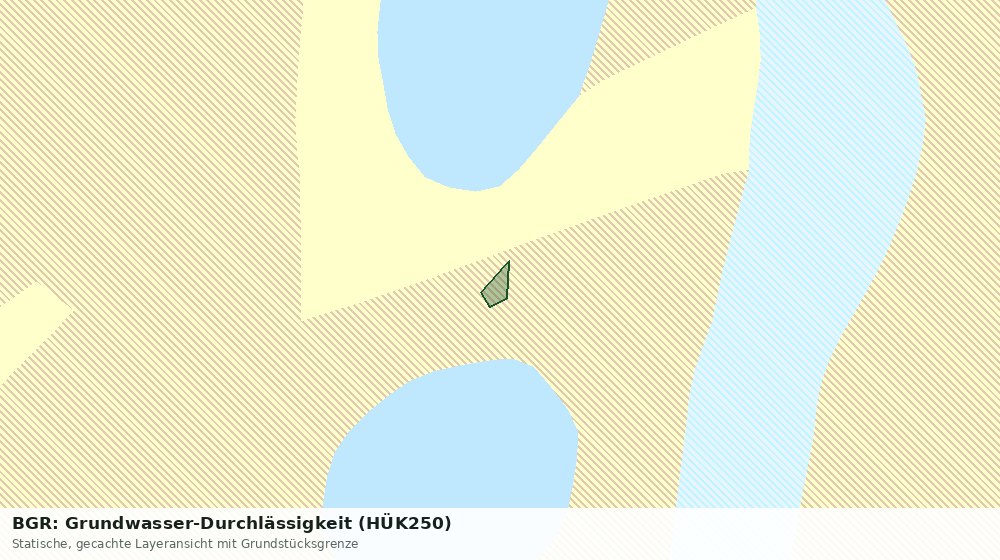 Statische Kartenansicht: BGR: Grundwasser-Durchlässigkeit (HÜK250)