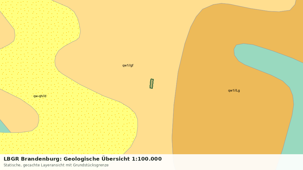 Statische Kartenansicht: LBGR Brandenburg: Geologische Übersicht 1:100.000