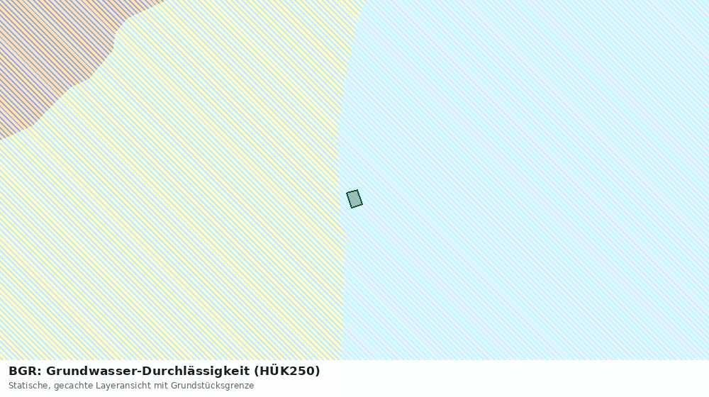 Statische Kartenansicht: BGR: Grundwasser-Durchlässigkeit (HÜK250)