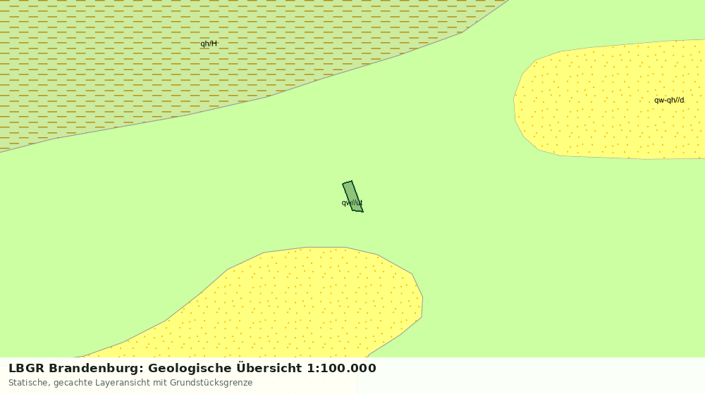 Statische Kartenansicht: LBGR Brandenburg: Geologische Übersicht 1:100.000