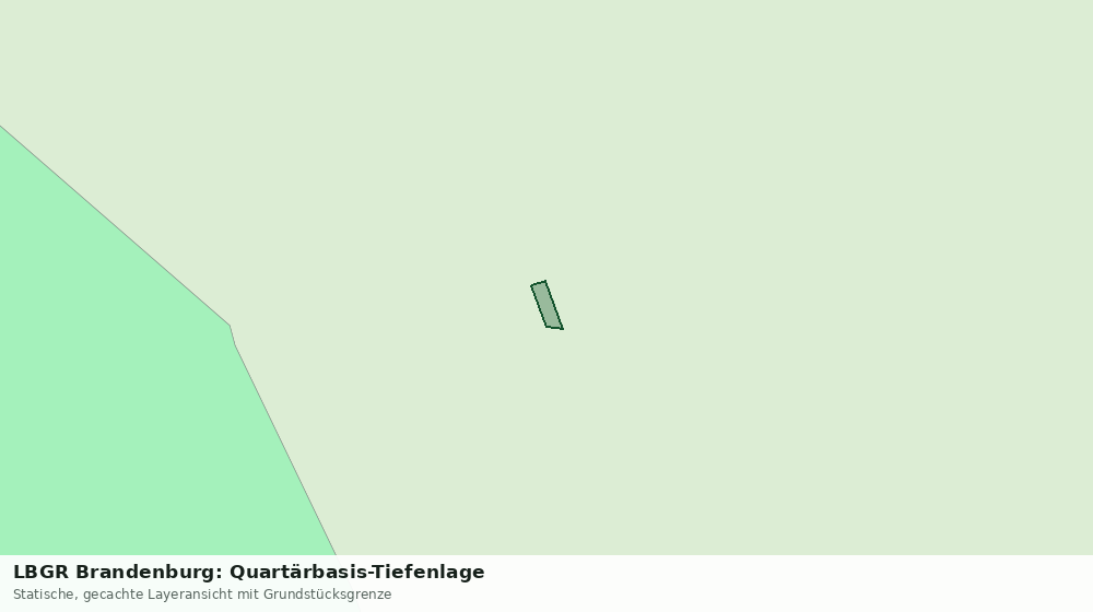Statische Kartenansicht: LBGR Brandenburg: Quartärbasis-Tiefenlage